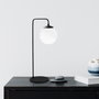 Opviq Viran - 10985 Lámpara de Mesa Blanco y Negro